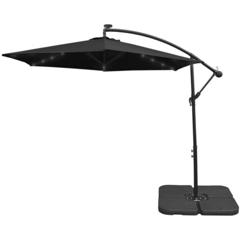 GYMAX Ombrellone da Giardino, 2,7 m, Inclinazione 35° | FindTheDeal