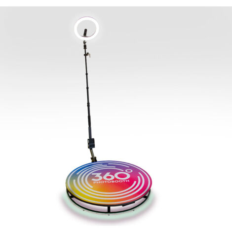 Cabina Fotografica 360° Rotante - Photobooth Feste Con Logo Personalizzato - Foto 8