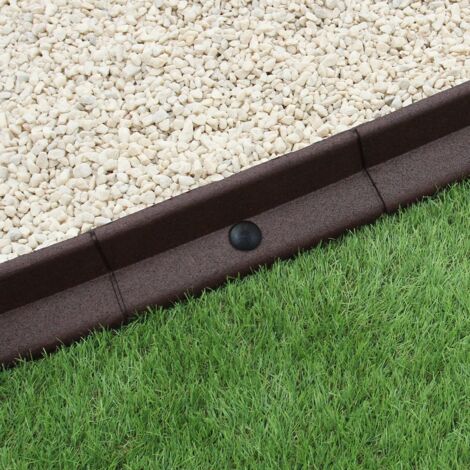 Bordura da giardino da 60 cm, palizzata, parterre, effetto rattan