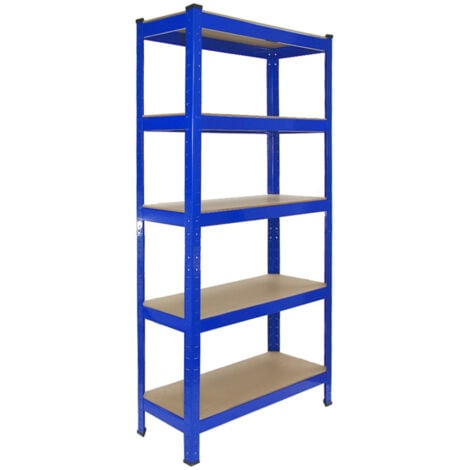 Scaffale da Garage ad Incastro T-Rax - Blu - 75cm x 30cm - 2 Pezzi con  Connettori Gratis