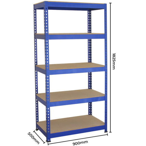 Scaffale da Garage ad Incastro Q-Rax - Blu - 2 Scaffali da 90cm e