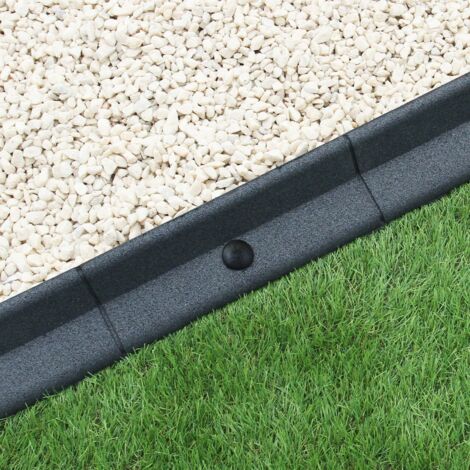 Bordura albione, in pietra, 50x11xh.8 cm, curva, grigio