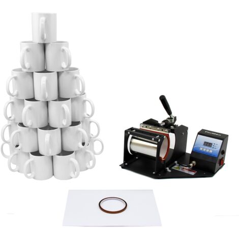 Pressa Per Tazze PixMax Con 72 Tazze - Stampa Sublimazione Per Personalizzazione | Kit Completo - Foto 8