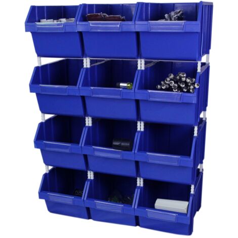 Monster Racking - 4 Scaffali Galwix in Acciaio Senza Bulloni Grigi 90cm