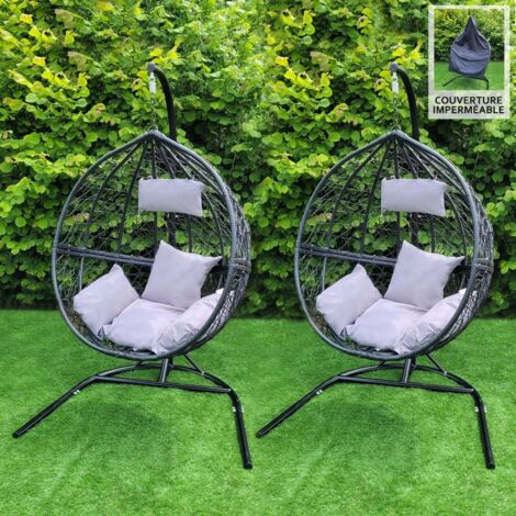 22 Sedie Poly Rattan Per Bar E Ristorante Giardino Bistrot Grand Soleil - Nero | Leroy Merlin - Foto 5