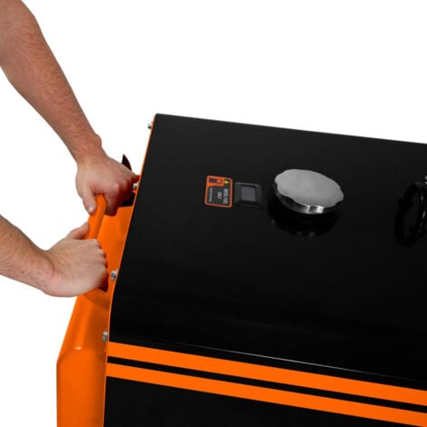 Generatore Diesel Silenzioso Trifase ATS 6.5kVA 6500W 13HP 230V \ 400V Avvio Elettrico Telaio Chiuso Potenza di Emergenza 4 Ruote Portatile Acciaio Verniciato a Polvere Nera 20L Capacità Carburante Ki