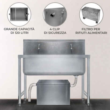 Separatore D'olio In Acciaio Inox Con Filtro A Maglia Fine – Capacità 1,36L, Beccuccio Antigoccia, Coperchio Ermetico, Per Friggere E Conservare Olio Da Cucina