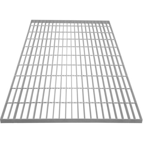 Griglia zincata del pavimento passerella pannello di drenaggio grondaia sfiato acciaio resistente alle intemperie zincato 1000mm x 800mm x 30mm 4mm spessore del metallo 800kg capacità di carico