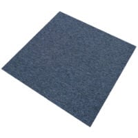 MonsterShop - Moquette Pavimento Al Metro Quadrotte Di Tappeto Su Misura  Componibile, Mattonelle In Tessuto Autoposanti, Set Da 40 Piastrelle  50x50cm Copre 10mq - Blu Tempesta & Grigio Antracite - ePrice