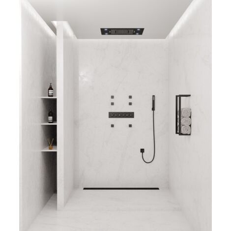 Panel de ducha termostático multifunción LED - 600x800 mm (1/5)