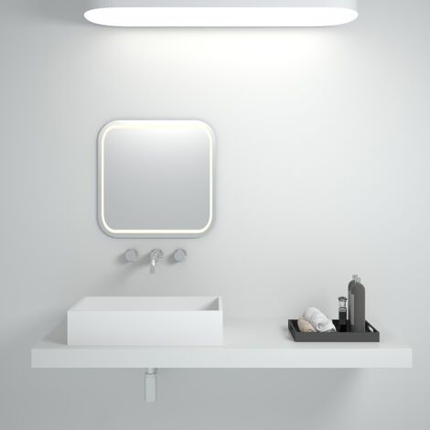 Lavabo rectangular independiente Blanco mate - Shanga1