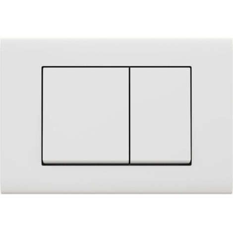 Placa de control con dos botones compatible con Sigma Geberit - Blanco (1/3)