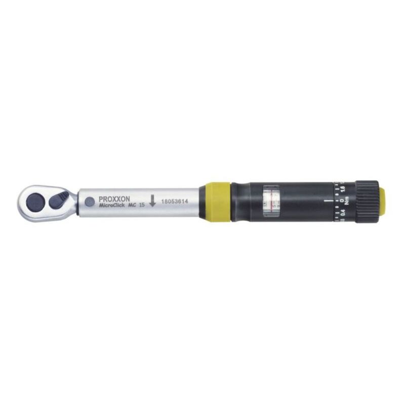PROXXON MicroClick-Drehmomentschlüssel MC 15, 3 - 15 Nm, 1/4" - 23345