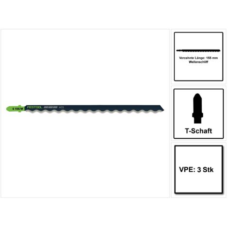 Festool Stichsägeblatt S 155/W/3 Building Materials Insulation – 204345