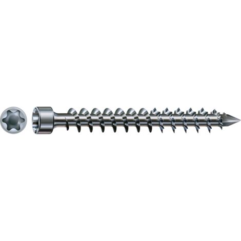 SPAX IN.FORCE, 8 x 400 mm, 50 Stück, Vollgewinde, Zylinderkopf, T-STAR plus T40, CUT-Spitze, WIROX - 1221010804005