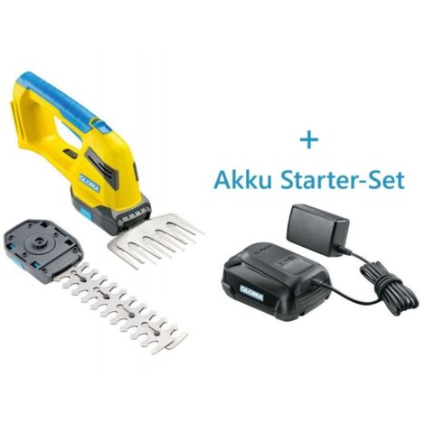 GLORIA FineCut 18V Compact Gras- und Strauchschere inkl. Akku Starter-Set - 001350.0000A