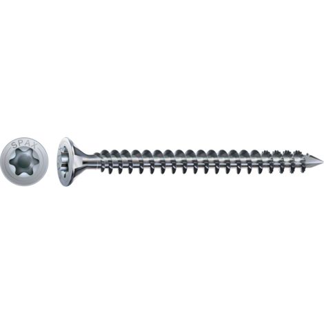 SPAX Holzbauschraube, 8,0 x 500 mm, 25 Stück, Vollgewinde, Senkkopf, T-STAR plus T40, CUT-Spitze, WIROX - 1201010805005 (1/5)