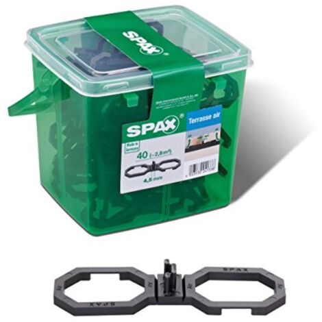 Spax Air-Belüftung 9 x 2,8 x 0,4 cm 40 Stück 4,5 mm Fuge Terrassenschrauben