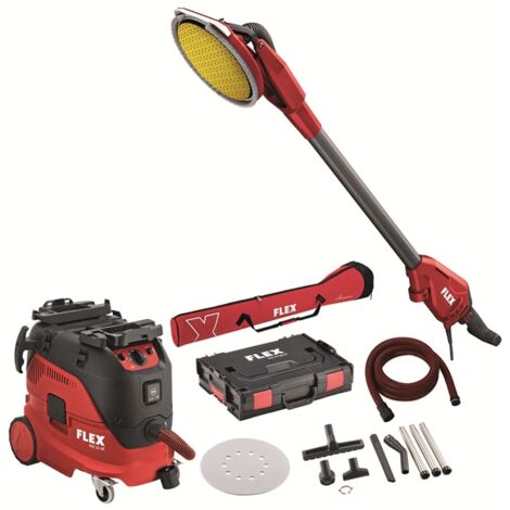 FLEX Wand- und Deckenschleifer Giraffe GE 6 R-EC + VCE 33 M AC Set + Schleifpapier  - 533564