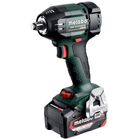 Metabo Akku-Schlagschrauber SSW 18 LTX 550 BL, incl. 2x Akku LiPOWER 5,2 Ah, Ladegerät, Zubehör, metaBOX (1/5)