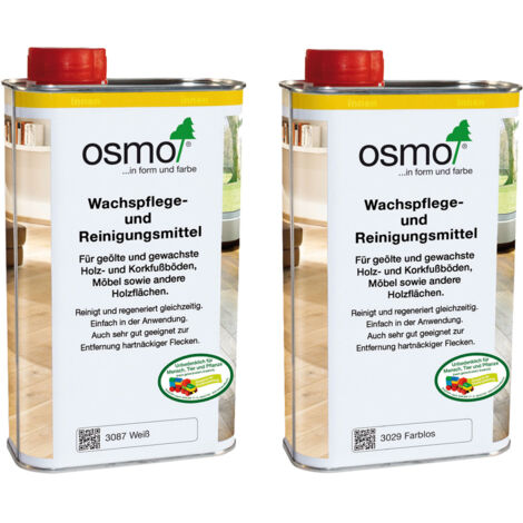 OSMO Fußboden Pflegeset, Set Mit Wisch-Fix Und Wachspflege & Reinigungsspray