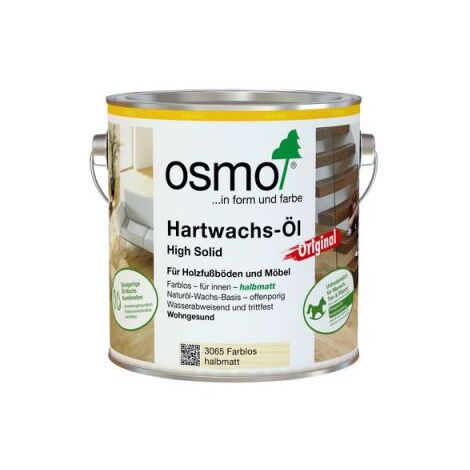 Osmo Hartwachs-Öl Original Farblos Halbmatt 0,375 l - 11100118