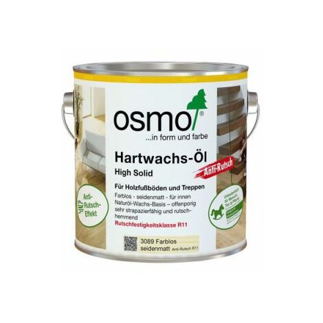 Osmo Hartwachs-Öl Anti-Rutsch Extra Farblos Seidenmatt 2,50 l - 10400096