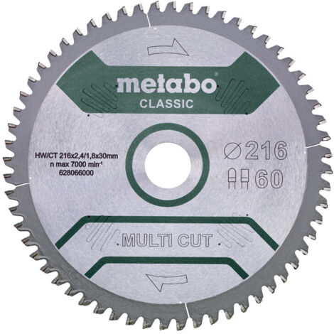 Metabo MULTI CUT CLASSIC 628286000 Kreissägeblatt 305 x 30 x 2.2 mm Zähneanzahl: 80 1 St.