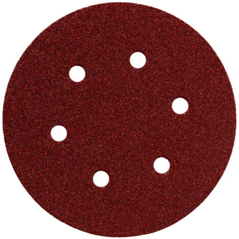 METABO 5 Haftschleifblätter, 150 mm, P 80, Serie "professional", für Holz und Metall, für Exzenterschleifer (624003000) (1/3)