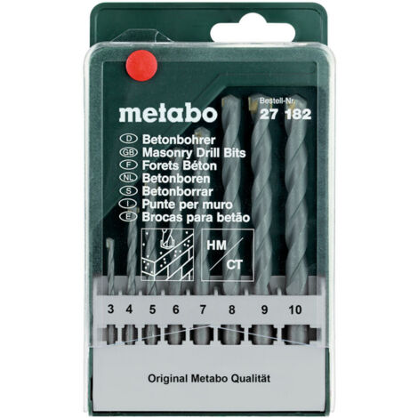 METABO Beton-Bohrerkassette classic, 8-teilig (627182000) (1/4)