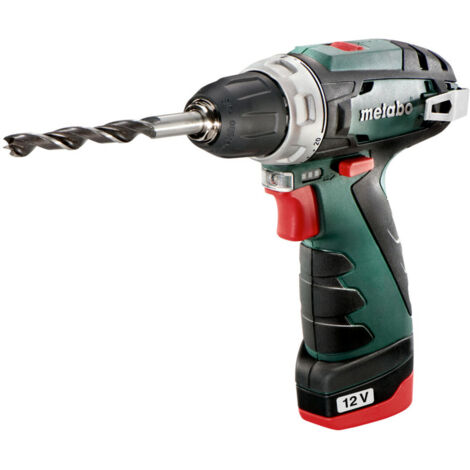 METABO Akku-Bohrschrauber PowerMaxx BS Basic (600080500) Kunststoffkoffer 10.8V 2x2Ah Li-Ion + LC 40