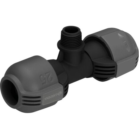 GARDENA 02786-20 T-Stück 25 mm x 1/2"-Außengewinde