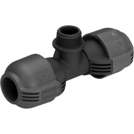 GARDENA 02787-20 T-Stück 25 mm x 3/4"-Außengewinde