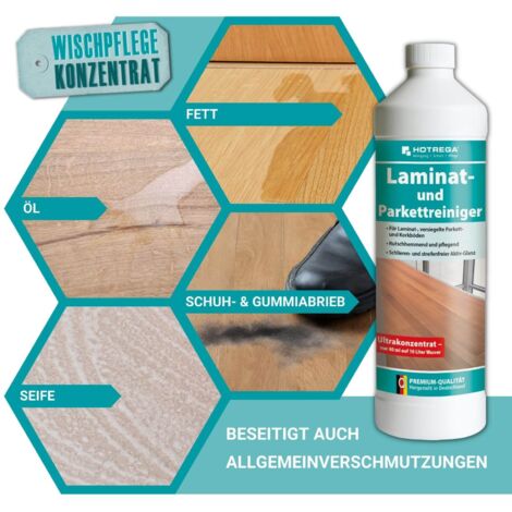 Holzfaser Parkettreiniger MATT/GLÄNZEND – 3in1 Konzentrat 1L für Holzfaser Parkettreiniger MATT/GLÄNZEND – 3in1 Konzentrat 1L für
