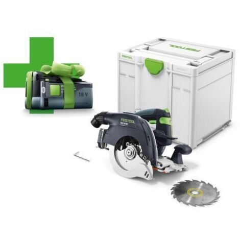 AKTION: Festool Akku-Handkreissäge HKC 55 EB-Basic-5,0 – 577034 - inkl. 1 Gratis-Akku im Lieferumfang