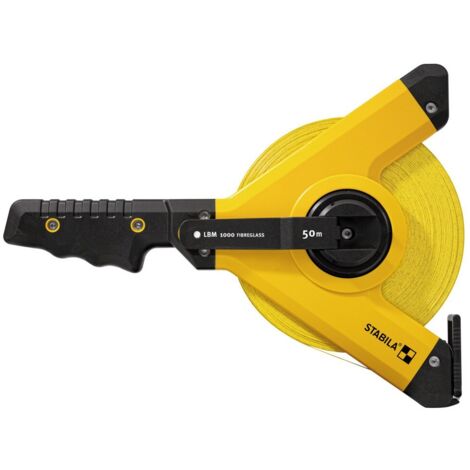 Stabila Rahmenbandmaß LBM 1000, 50 m, Glasfaserband, metrische Skala