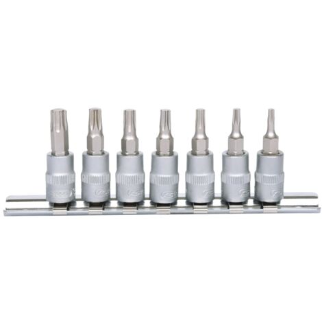 KS Tools 1/4" Bit-Stecknuss-Satz Torx, 7-tlg, T10-T40 - 911.1458 (1/3)