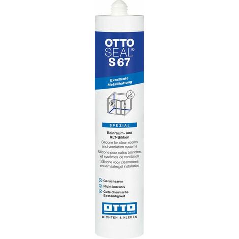 OTTOSEAL S 67 Geruchsarmes Reinraum- und RLT-Silikon 310 ml Ral 7035 - 7167427