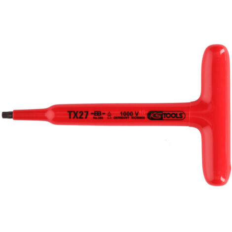 KS Tools T-Griff-Torx-Stiftschlüssel mit Schutzisolierung, T20, 120 mm - 117.2414 (1/2)