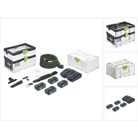 Festool – Akku-Staubsauger für Hartholz und Teak – Brushless-Motor – 4.0Ah – 576944 (1/10)