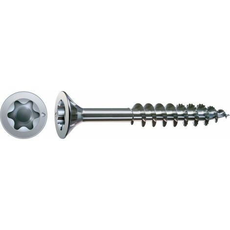 SPAX Universalschraube, 3 x 30 mm, 100 Stück, Teilgewinde, Senkkopf, T-STAR plus T10, S-Spitze, WIROX - 4191010300302