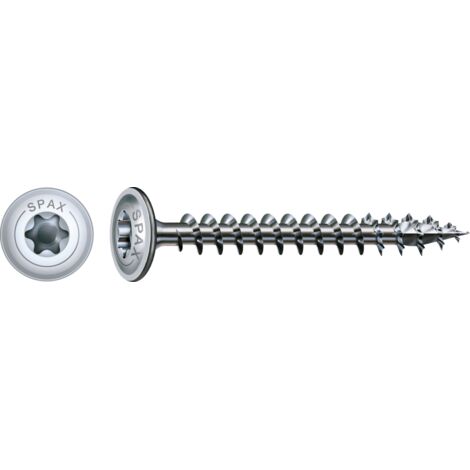 SPAX HI.FORCE, 6 x 40 mm, 200 Stück, Vollgewinde, Tellerkopf, T-STAR plus T30, 4CUT, WIROX - 0251010600405