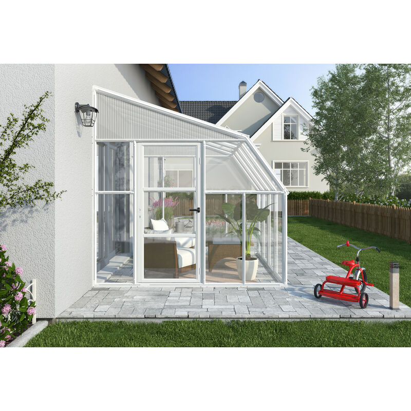 Veranda in PVC e policarbonato trasparente 258x322cm Sun Room - Canopia by  Palram