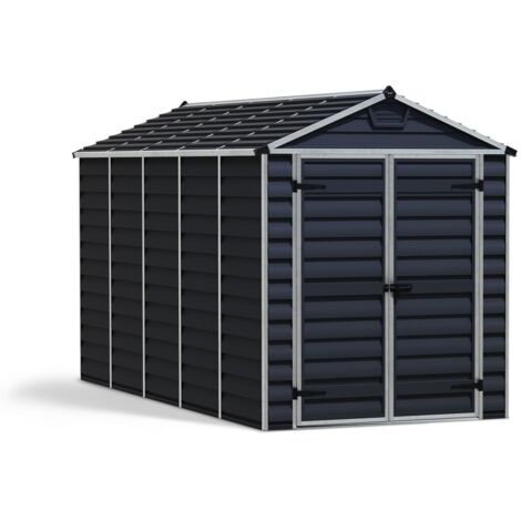 Canopia Skylight Casetta Da Giardino in Policarbonato 378X185X217 cm Grigio Scuro