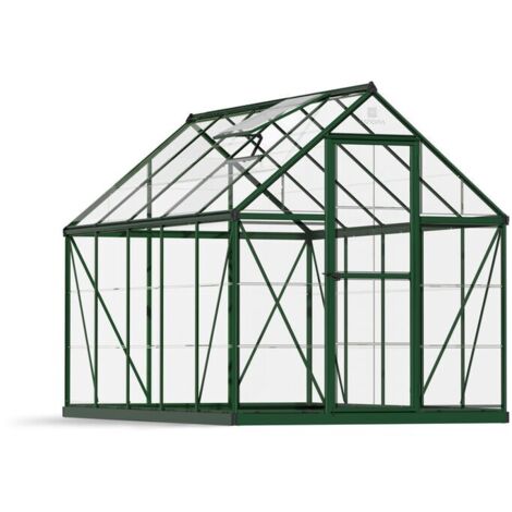 Canopia Harmony Trasparente Serra Da Giardino in Policarbonato 306X185X208 cm Verde