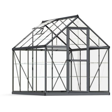 Canopia Harmony Trasparente Serra Da Giardino in Policarbonato 247X185X208 cm Grigio