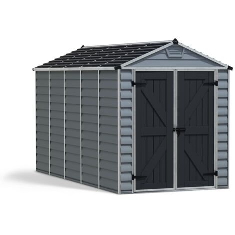 Canopia Skylight Casetta Da Giardino in Policarbonato 378X185X217 cm Grigio Deco