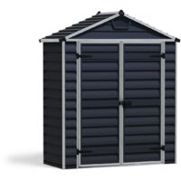Canopia Skylight Casetta Da Giardino in Policarbonato 90X185X217 cm Grigio Scuro