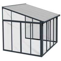Canopia San Remo Pergola Chiusa in Alluminio 3X3 m Grigio