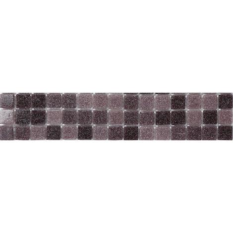 Purple Mix Viterous Glass Mosaic Wall Tiles Strips Border Strip MB0108